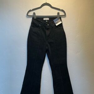 Abercrombie & Fitch Curve Love Black Flare Jeans